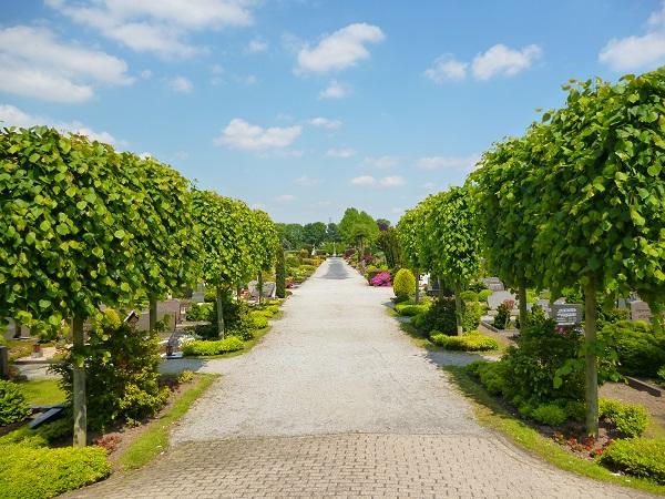 Gruften auf den Friedhof in Straelen