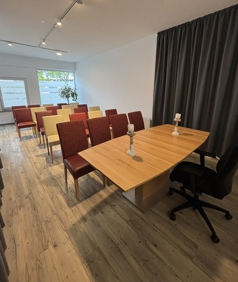 Blick in das Trauzimmer in den Räumen der Gelderner Straße 48